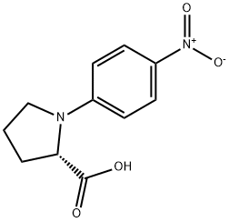 N-(4-Nitrophenyl)-L-proline Struktur