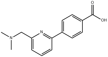 4-(6-Dimethylaminomethyl-pyridin-2-yl)-benzoic acid 結(jié)構(gòu)式