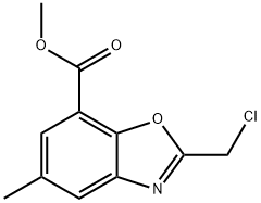 Methyl 2-(chloromethyl)-5-methyl-1,3-benzoxazole-7-carboxylate Struktur