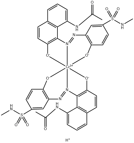 Hydrogenbis[N-[7-hydroxy-8-[[2-hydroxy-5-[(methylamino)sulfonyl]phenyl]azo]-1-naphthyl]acetamidato(2-)]chromat(1-)