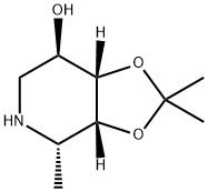 1,3-Dioxolo4,5-cpyridin-7-ol, hexahydro-2,2,4-trimethyl-, (3aR,4S,7R,7aS)- Struktur