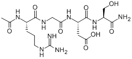 acetyl-arginyl-glycyl-aspartyl-serinamide Struktur