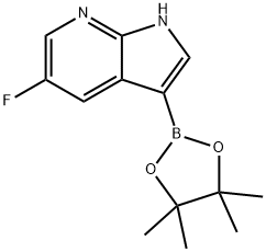 5-Fluoro-3-(4,4,5,5-tetramethyl-1,3,2-dioxaborolan-2-yl)-1H-pyrrolo[2,3-b]pyridine Struktur