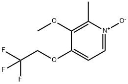 PYRIDINE, 3-METHOXY-2-METHYL-4-(2,2,2-TRIFLUOROETHOXY)-, 1-OXIDE Struktur