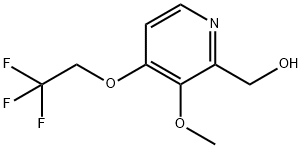 2-PYRIDINEMETHANOL, 3-METHOXY-4-(2,2,2-TRIFLUOROETHOXY)- Struktur