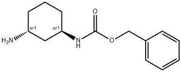 trans-benzyl 3-aminocyclohexylcarbamate Struktur