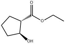 (1S,2S)-TRANS-2-HYDROXY-CYCLOPENTANECARBOXYLIC ACID ETHYL ESTER Struktur