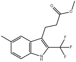 Methyl 3-(5-Methyl-2-(trifluoroMethyl)-1H-indol-3-yl)propanoate Struktur