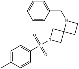 1,6-Diazaspiro[3.3]heptane, 6-[(4-Methylphenyl)sulfonyl]-1-(phenylMethyl)- Struktur