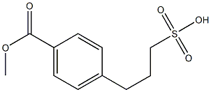 3-(4-(methoxycarbonyl)phenyl)propane-1-sulfonic acid Struktur