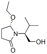 2-Pyrrolidinone,5-ethoxy-1-[1-(hydroxymethyl)-2-methylpropyl]-,[S-(R*,R*)]-(9CI) Struktur