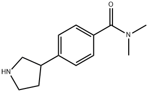 N,N-Dimethyl-4-pyrrolidin-3-yl-benzamide Struktur