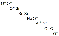 Sodium aluminum trisilicon octaoxide Struktur