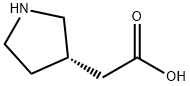 (S)-2-(pyrrolidin-3-yl)acetic acid Struktur