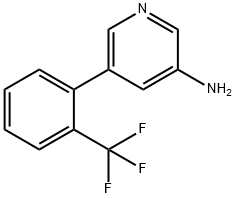 5-(2-(trifluoroMethyl)phenyl)pyridin-3-aMine Struktur