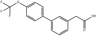 {3-[4-(TrifluoroMethoxy)phenyl]phenyl}acetic acid Struktur