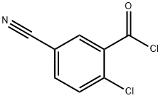 Benzoyl chloride, 2-chloro-5-cyano- (9CI) Struktur