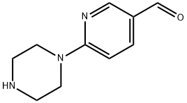 6-(piperazin-1-yl)nicotinaldehyde Struktur