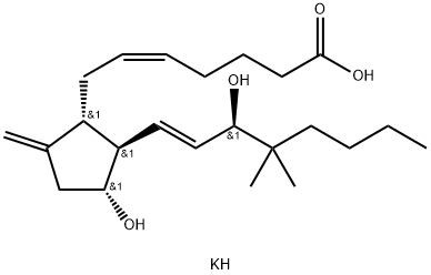 9-DEOXY-9-METHYLENE-16,16-DIMETHYL PROSTAGLANDIN E2, POTASSIUM SALT Struktur