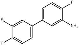 [1,1'-Biphenyl]-3-aMine, 3',4,4'-trifluoro- Struktur