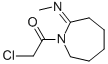 2H-Azepin-2-imine, 1-(chloroacetyl)hexahydro-N-methyl- (9CI) Struktur