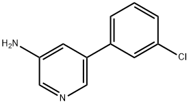 5-(3-chlorophenyl)pyridin-3-aMine Struktur