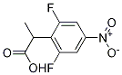 2-(2,6-Difluoro-4-nitrophenyl)propanoic Acid Struktur