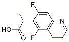 2-(5,7-Difluoro-6-quinolyl)propanoic acid Struktur