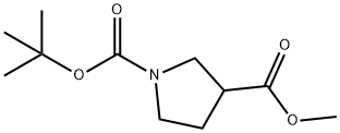 Methyl 1-Boc-3-pyrrolidinecarboxylate Structure