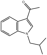 1-[1-(2-Methylpropyl)-1H-indol-3-yl]ethanone Struktur