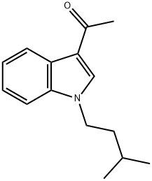 1-[1-(3-Methylbutyl)-1H-indol-3-yl]ethanone Struktur