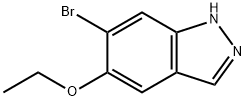 6-broMo-5-ethoxy-1H-indazole Struktur