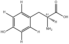 L-4-Hydroxyphenyl-d4-alanine-d1 Struktur