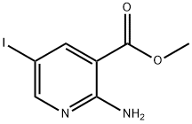 2-AMino-5-iodo-nicotinic acid Methyl ester Struktur