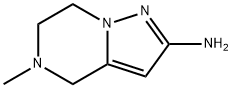 5-Methyl-4,5,6,7-tetrahydro Pyrazolo[1,5-a]pyrazin-2-aMine Struktur