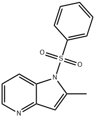 2-Methyl-1-(phenylsulfonyl)-1H-pyrrolo[3,2-b]pyridine Struktur