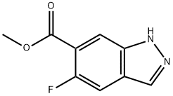 Methyl 5-fluoro-1H-indazole-6-carboxylate Struktur