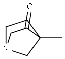 1-Azabicyclo[2.2.1]heptan-3-one,4-methyl-(9CI) Struktur