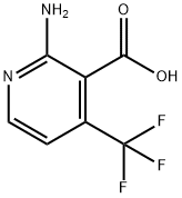 2-Amino-4-(trifluoromethyl)nicotinic acid Struktur