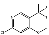 2-Chloro-4-methoxy-5-(trifluoromethyl)pyridine Struktur