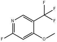 2-Fluoro-4-methoxy-5-(trifluoromethyl)pyridine Struktur