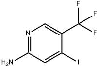 2-amino-4-iodo-5-(trifluoromethyl)pyridine Struktur