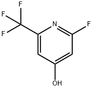 2-Fluoro-4-hydroxy-6-(trifluoromethyl)pyridine Struktur