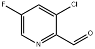 3-chloro-5-fluoropyridine-2-carbaldehyde Struktur