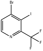 4-Bromo-3-iodo-2-(trifluoromethyl)pyridine Struktur