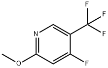 4-Fluoro-2-methoxy-5-(trifluoromethyl)pyridine Struktur