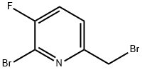 2-Bromo-6-(bromomethyl)-3-fluoropyridine Struktur