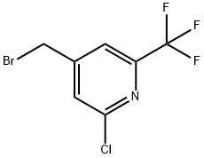 4-(Bromomethyl)-2-chloro-6-(trifluoromethyl)pyridine Struktur