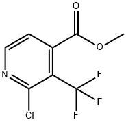 Methyl 2-chloro-3-(trifluoromethyl)isonicotinate Struktur