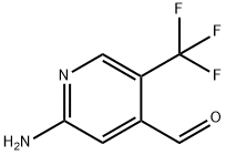 2-Amino-5-(trifluoromethyl)isonicotinaldehyde Struktur